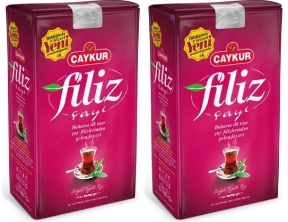 Çaykur Filiz Çayı Siyah Çay 2x1 Kg