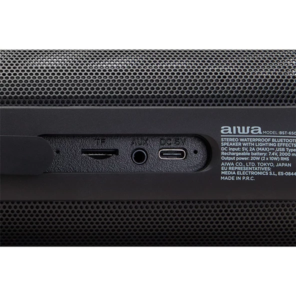 Aiwa BST-650BK Taşınabilir Bluetooth Hoparlör - 4