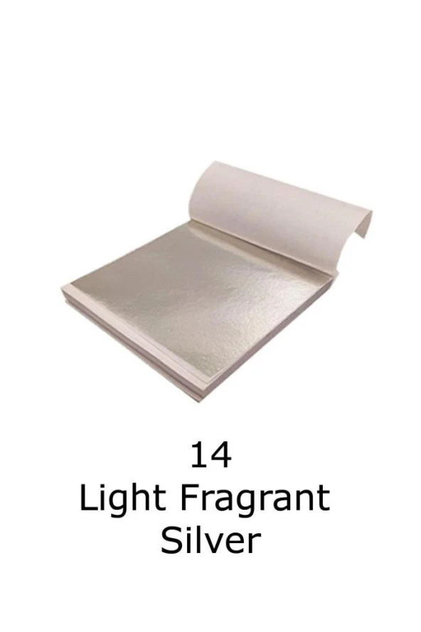 Varak Kaplama Yaprak Metalik Folyo 9x9cm 10lu Paket 14 Light Fragrant Silver R5799F-14