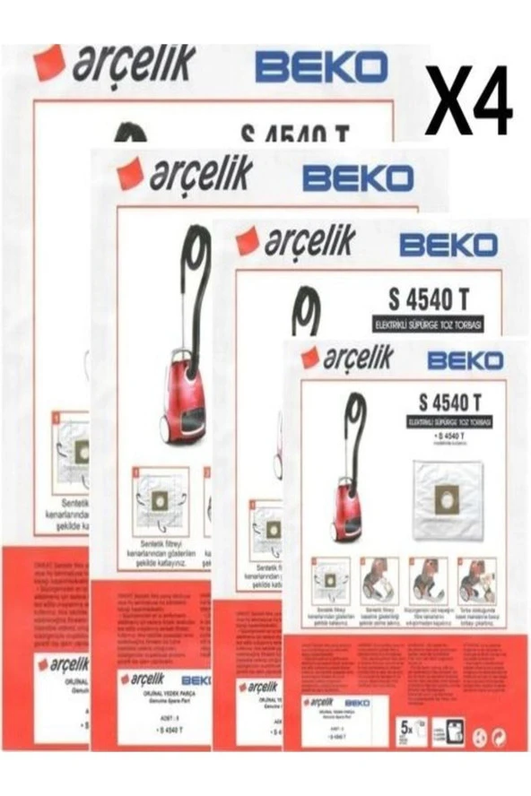 S 4540 T Süpürge Modeli Toz Torbası S 4540 T