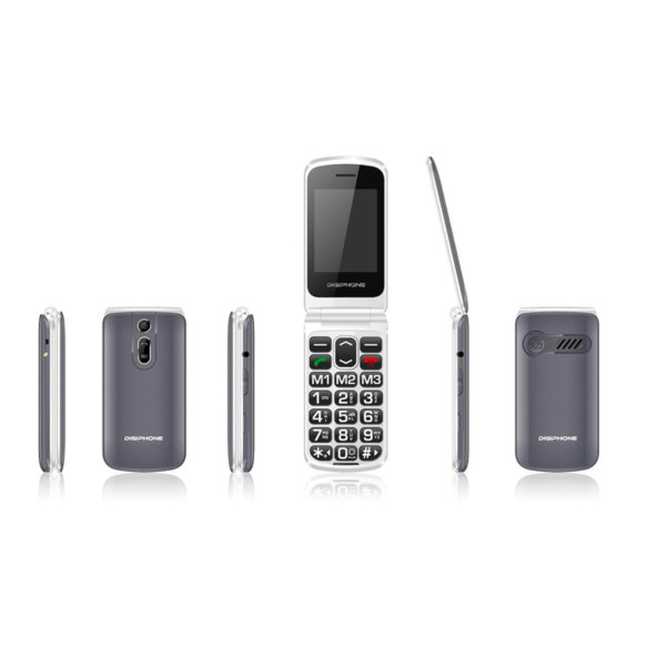 S700 Tuşlu Kapaklı Cep Telefonu Gri - 6