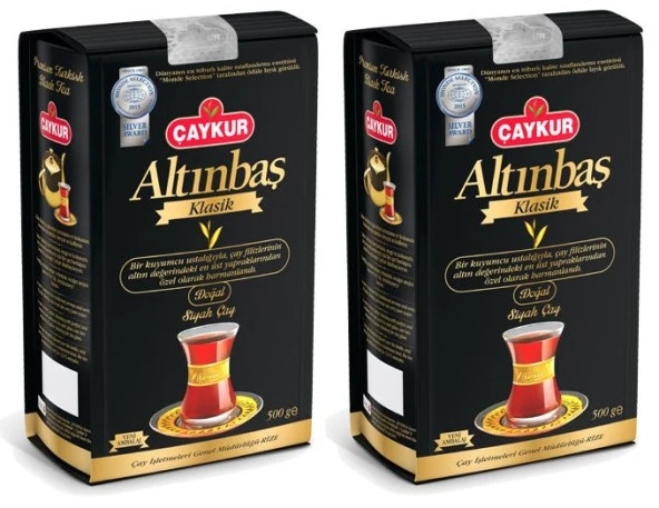 Çaykur Altınbaş Klasik Siyah Çay 2x500 Gr