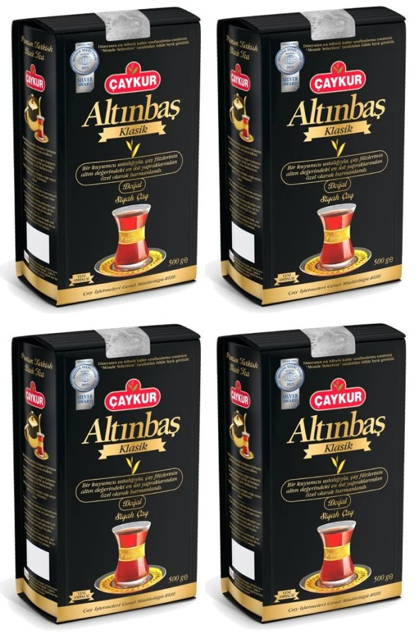 Çaykur Altınbaş Klasik Siyah Çay 4x500 Gr