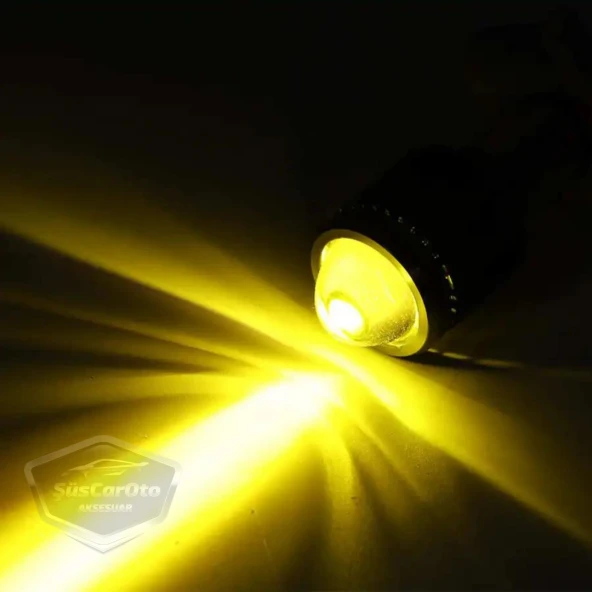 Honda Jazz 2009-2019 Uyumlu Mercekli Far Ampulü Led Xenon Çift Renk Sarı-Beyaz Far Şimşek Etkili CSP Led Lamba Uzun Kısa 2 Adet Takım - 6