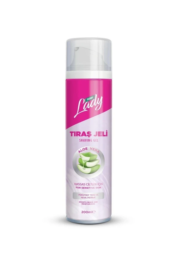 Derby Lady Tıraş Jeli Aloe Vera 200Ml