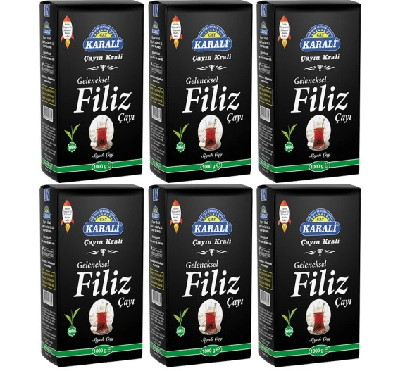Karali Geleneksel Filiz Siyah Çay 6x1 Kg