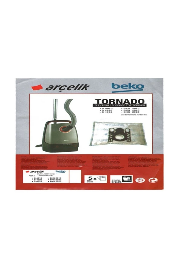 Tornado Süpürge Toz Torbası ürün görseli 1