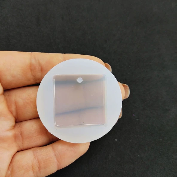 Reçine Epoksi Kalıp - Kare - 25 mm  E5 - Resim 2