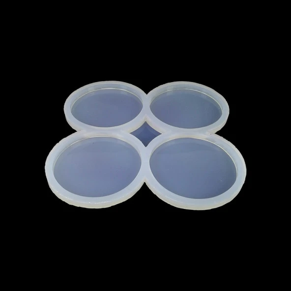 20 Adet Dörtlü yuvarlak - Reçine Epoksi Kalıbı - Resim 2