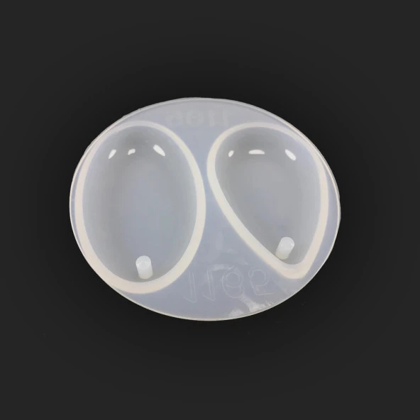 Oval Kolye Reçine Epoksi, Sabun Kalıbı - Kod:05