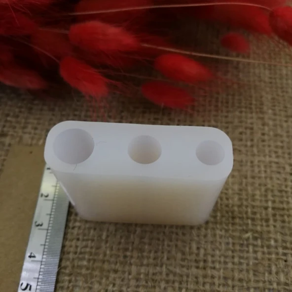 Reçine Epoksi Kalıp - Çoklu Silindir Kolye ve Küpe -Kod:55 - 2