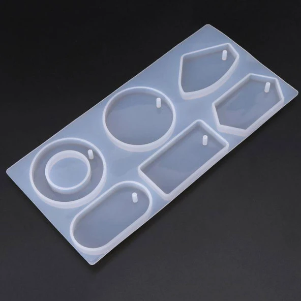 Reçine Epoksi Çoklu Kolye Kalıbı -Kod:184