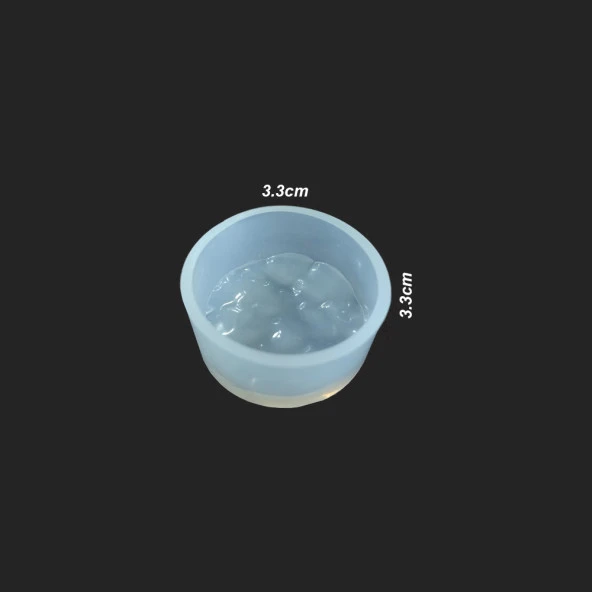 Kolye Reçine Epoksi Kalıp - Dalgalı Yuvarlak -Kod:74 ürün görseli