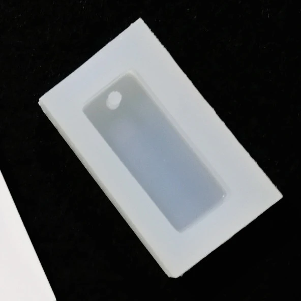 Reçine Epoksi Kalıp - delikli Dikdörtgen - E19 - Resim 4