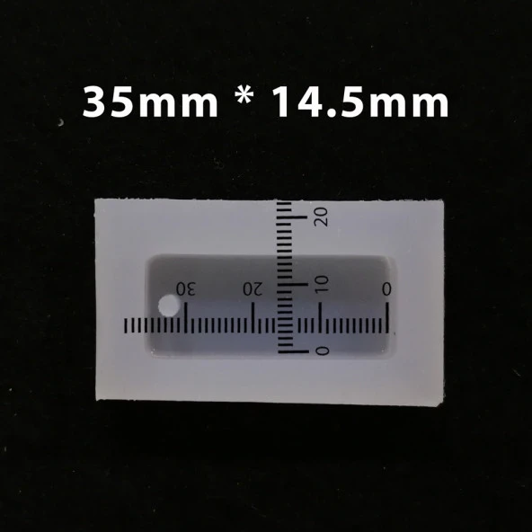 Reçine Epoksi Kalıp-delikli Dikdörtgen - E18 - Resim 2