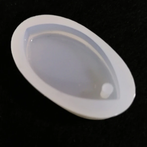 Reçine Epoksi Kalıp-delikli Oval -  E15 - Resim 2