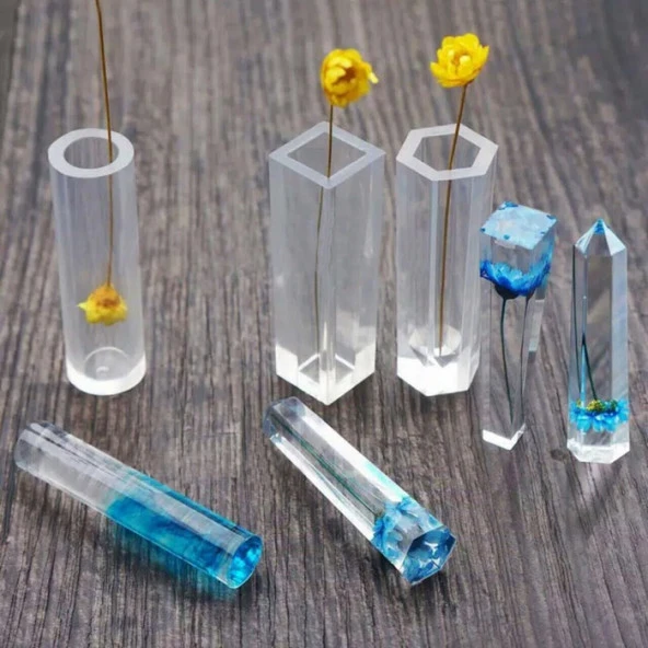 Altıgen Kolye Takı Reçine Epoksi Kalıp -Kod:147 - 8