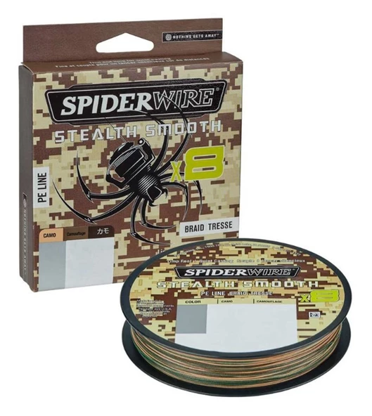 Spider Wire Stealth Smooth8 x8 150m Camo Örgü Misina  0.06 mm / 5.4 kg