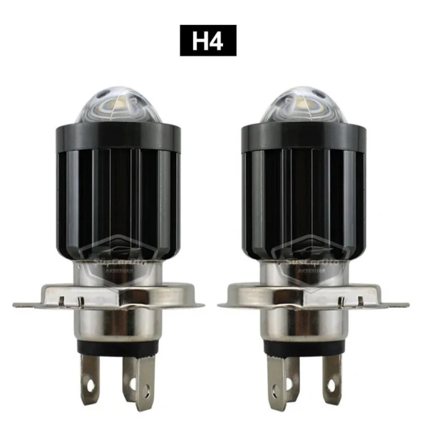 Honda Civic 1991-1995 Uyumlu Mercekli Far Ampulü Led Xenon Çift Renk Sarı-Beyaz Far Şimşek Etkili CSP Led Lamba Uzun Kısa 2 Adet Takım - 2