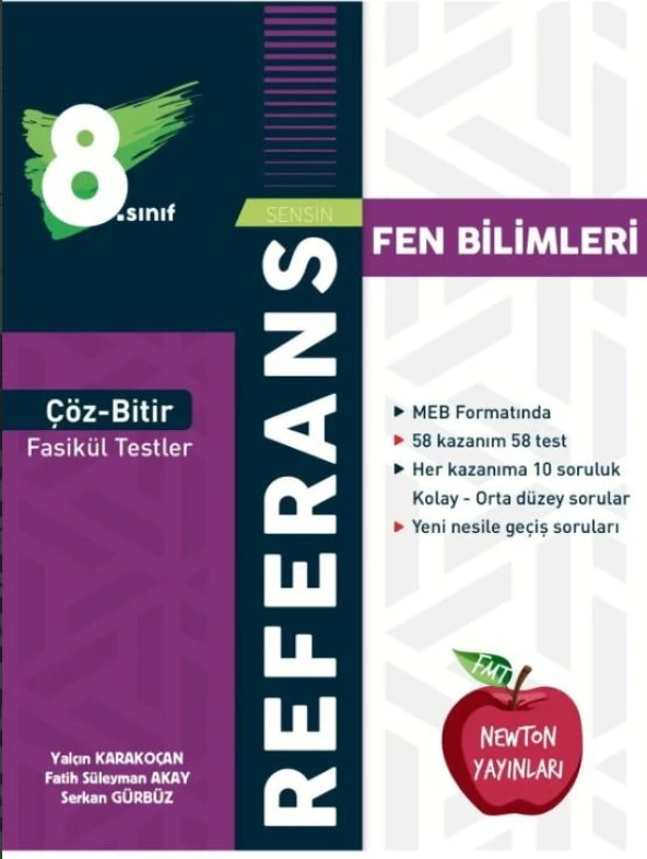 NEWTON YAYINLARI 8. SINIF REFERANS ÇÖZ-BİTİR FEN BİLİMLERİ FASİKÜL TEST ürün görseli
