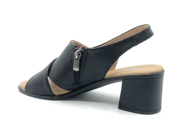 Ayakdaş Ortapedik Kısa Topuklu Çapraz Bantlı Kadın Ayakkabı - Resim 11