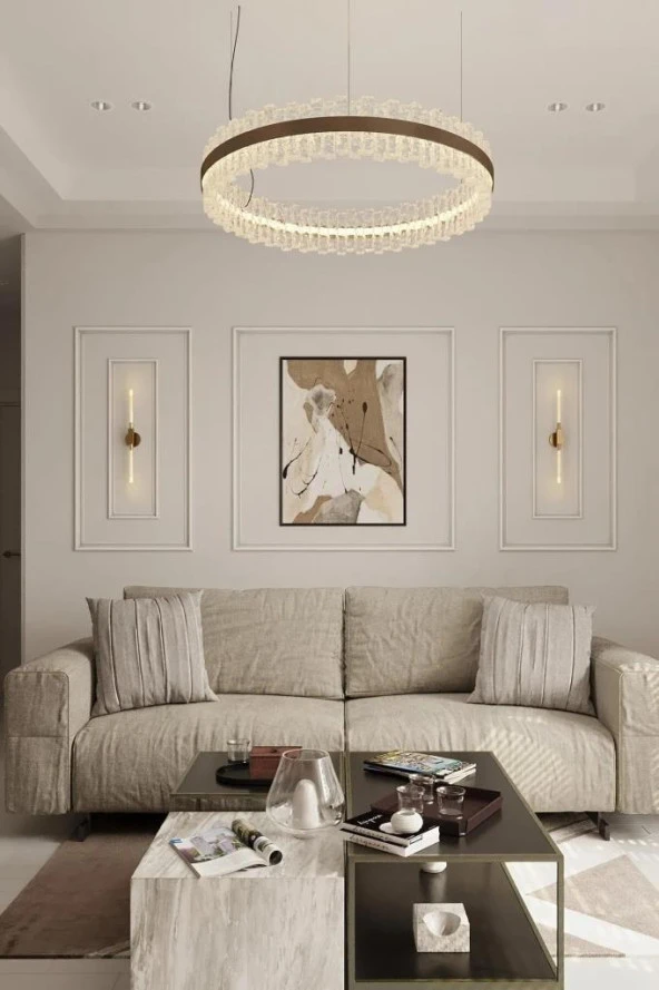 Renkli Duvarlar 4 x 240 Cm 1 Boy Boyanabilir Dekoratif PVC Duvar Çıtası Duvar Süsleri Koridor Salon Çıta Tasarım - 5