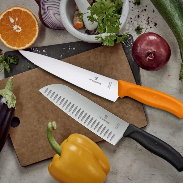 Victorinox 19cm Doğrama Bıçağı 6.8006.19L9B Turuncu - 6
