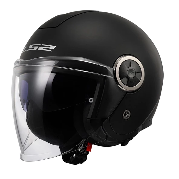LS2 CLASSY MAT SİYAH KASK (GÜNEŞ VİZÖRLÜ)