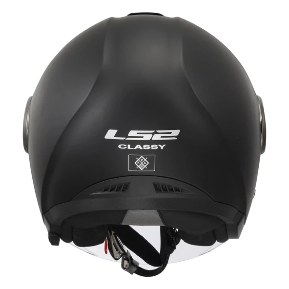 LS2 CLASSY MAT SİYAH KASK (GÜNEŞ VİZÖRLÜ) - 4