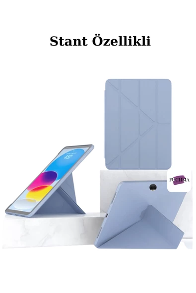 Honor Pad 9 12.1 inç 2024 Uyumlu Manyetik Akıllı Kalem Bölmeli Tablet Kılıfı - 6