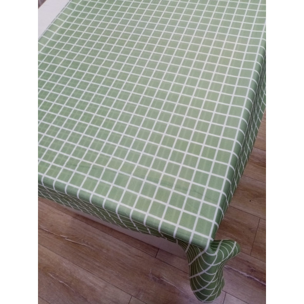 Hayat Home 120x140 Yeşil Kareli Polyester Dertsiz Masa Örtüsü