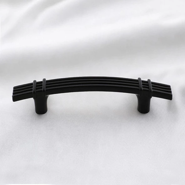 Alparslan 96 Mm (SERT PLASTİK) Siyah Çekmece Mobilya Mutfak Dolap Kulbu Kulpu Kulpları 5 Adet - Resim 4