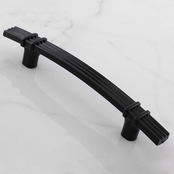 Alparslan 96 Mm (SERT PLASTİK) Siyah Çekmece Mobilya Mutfak Dolap Kulbu Kulpu Kulpları 5 Adet - Resim 6