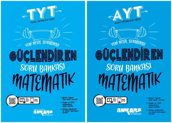 Ankara 2025 Tyt + Ayt Matematik Güçlendiren Soru Bankası Seti 2 Kitap