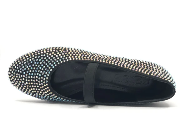 Feles Taş Detaylı Ev İçi Kadın Babet Ayakkabı - Resim 10