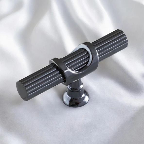 Arsin Füme Metal Düğme Tek Vidalı Çekmece Mutfak Mobilya Dolabı Dolap Kulpu Kulbu Kulpları - Resim 5