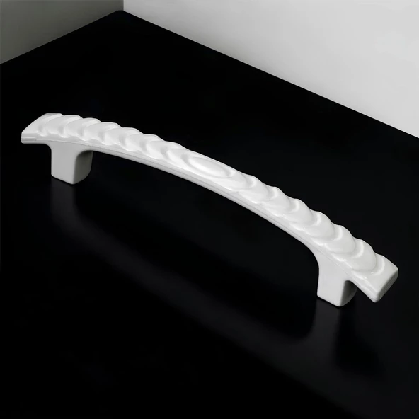 Ihlara 96 Mm (SERT PLASTİK) Beyaz Mobilya Çekmece Mutfak Dolap Dolabı Kulbu Kulpu Kulpları 5 Adet - Resim 6