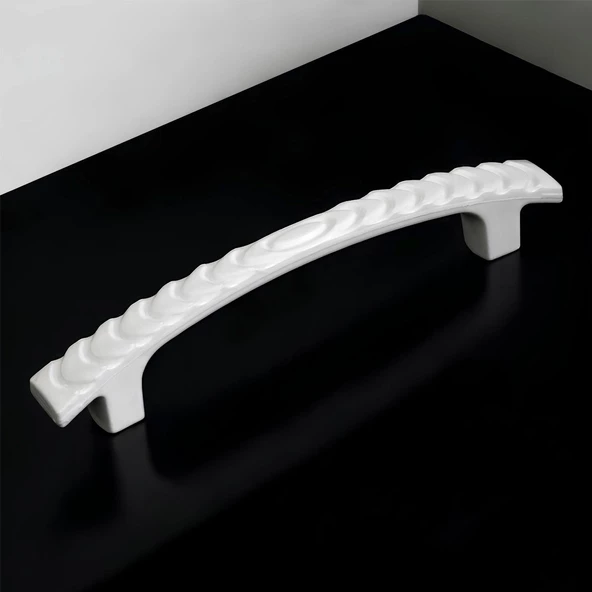 Ihlara 96 Mm (SERT PLASTİK) Beyaz Mobilya Çekmece Mutfak Dolap Dolabı Kulbu Kulpu Kulpları 5 Adet - Resim 5