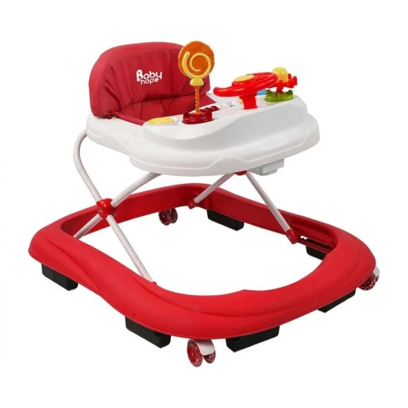 Babyhope 217 Lüks Oyuncaklı Yürüteç Kırmızı Beyaz M05021710