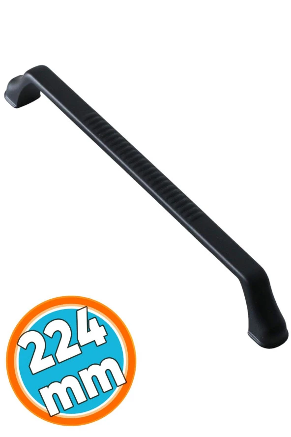 Siyah Kulp Mobilya Mutfak Çekmece Dolap Dolabı Kapak Kulbu Kulpları 224 mm Kulpu Metal 22.4 mm ürün görseli