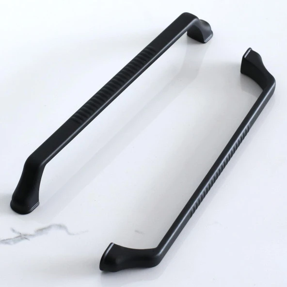 Siyah Kulp Mobilya Mutfak Çekmece Dolap Dolabı Kapak Kulbu Kulpları 224 mm Kulpu Metal 22.4 mm - Resim 2