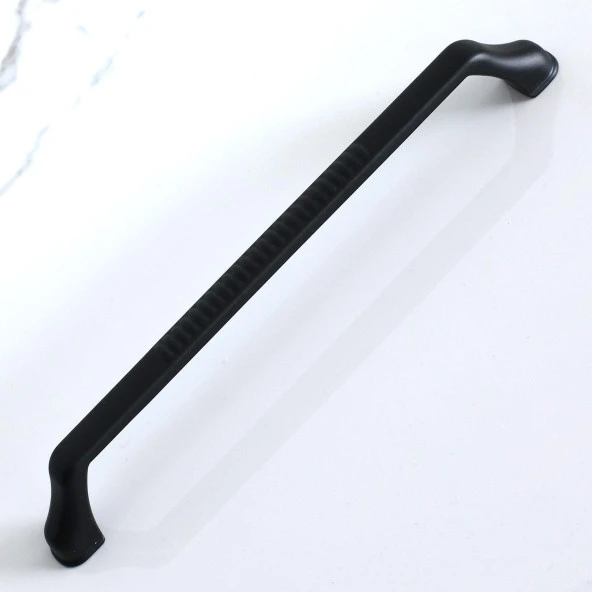 Siyah Kulp Mobilya Mutfak Çekmece Dolap Dolabı Kapak Kulbu Kulpları 224 mm Kulpu Metal 22.4 mm - Resim 4