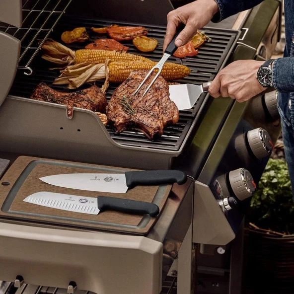 Victorinox 20cm Ekstra Geniş Dilimleme Bıçağı 5.2063.20 Siyah - 9