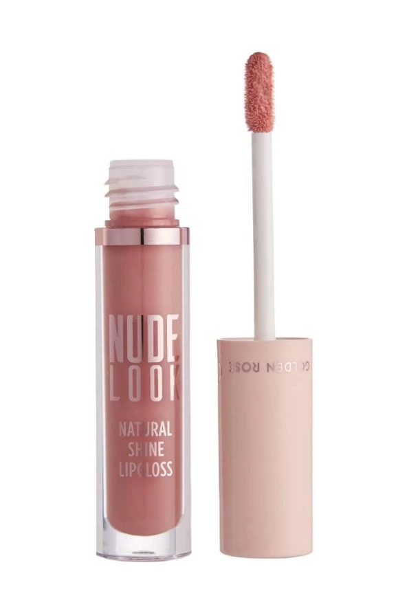 Golden Rose Nude Look Natural Shine Lipgloss No:03 Coral Nude - Naturel Renkli Dudak Parlatıcısı - Resim 2