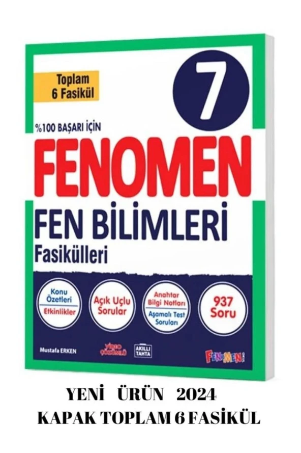 FENOMEN 7 FEN BILIMLERI FASIKÜLLERI (TOPLAM 6 FASIKÜL) 2024 BASIM