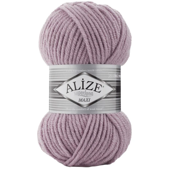 Alize Superlana Maxi Örgü İpi 505 Küllü Lila