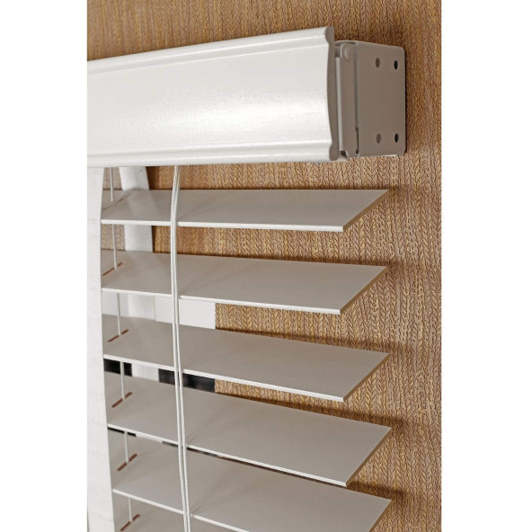 COMFORSUN AHŞAP JALUZİ GENİŞ BEYAZ 120X200 CM CFRS550WHITE50MM120200 - 2