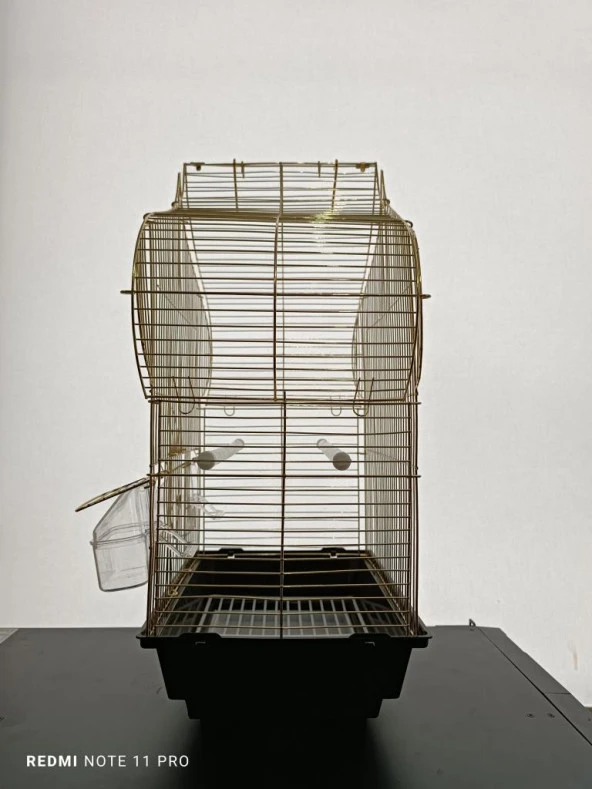 NetX Kafes 40x23x52 cm H1105A-P Damla Pirinç Kanarya Muhabbet Kuşu için - 2