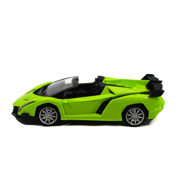 Uzaktan Kumandalı 1:18 Ölçek Lamborghini Işıklı Yeşil - 2