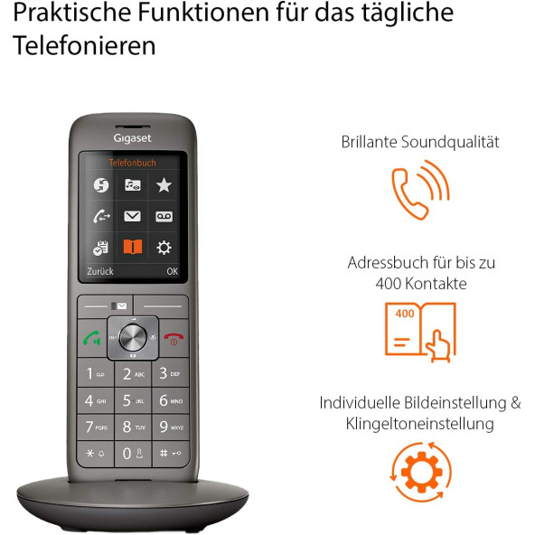 Gigaset CL660 Renkli Ekran Handsfree Telsiz Telefon - 5